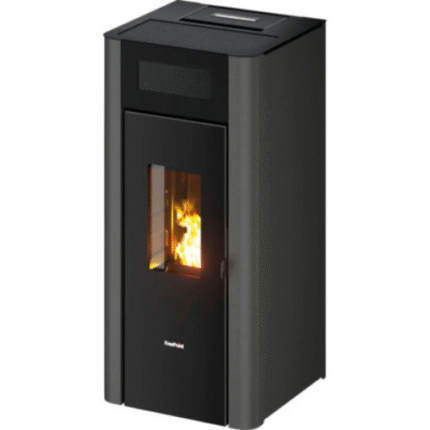 Stufa a pellet FreePoint Amaranto 9 acciaio antracite 8,5 kW
