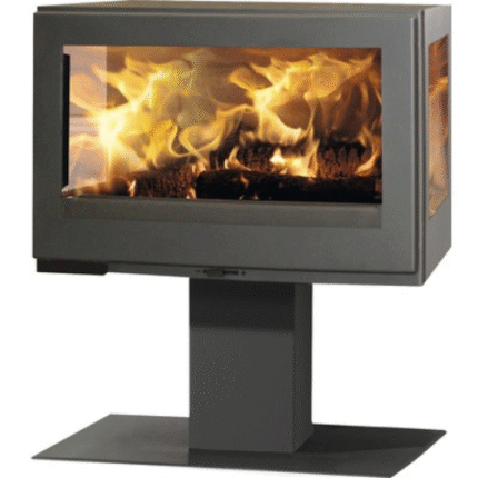 Stufa Panadero Harmonie in acciaio nero, 7,2 kW