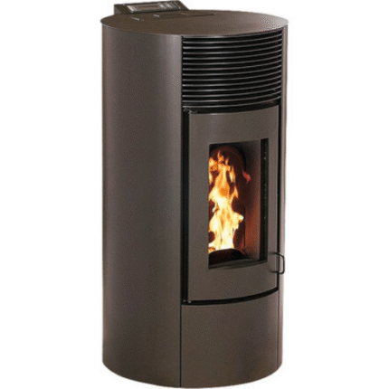 Stufa a pellet Paola 12 acciaio nero 11,4 kW
