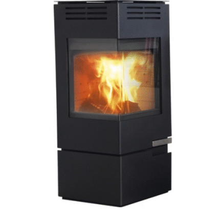 Stufa a legna Aduro 12 acciaio nero 6,5 kW