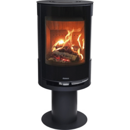 Stufa a legna Aduro 9-3 Lux Air acciaio nero 6 kW