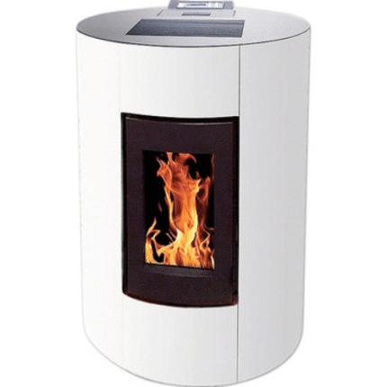 Stufa a pellet Interstoves Aurelia 12 acciaio bianco 11,4 kW