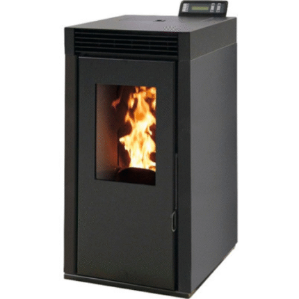 Stufa a pellet Marina 8 acciaio nero 7,4 kW