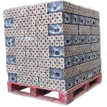 Pallet misto di bricchette di legno Pini Kay + Nestro Mix – 960 kg – Lunga durata di combustione