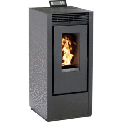 Stufa a pellet Marina 11 acciaio nero 10 kW